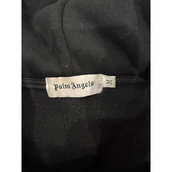 Palm Angels Mens M Black Fleece Drawstring Sweatshirt Kill The Bear Hoodie - Picture 5 of 9